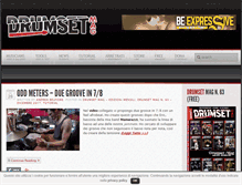 Tablet Screenshot of drumsetmag.com